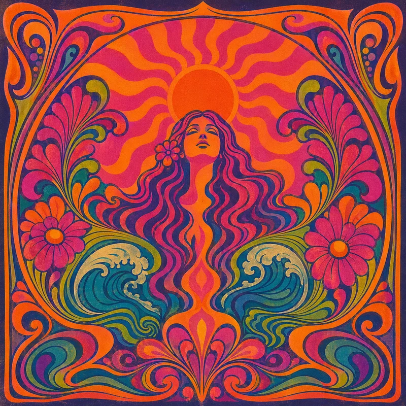 Psychedelic 1960s Poster